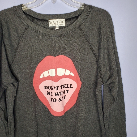 Wildfox Don't Tell Me Sommers Sweatshirt - Picture 6 of 8